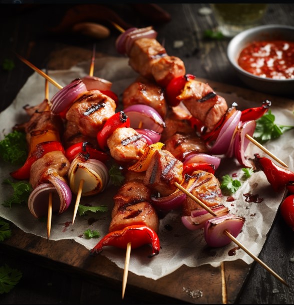 Brochettes De Porc Grillées Au Barbecue : Recette Simple Et Efficace ...